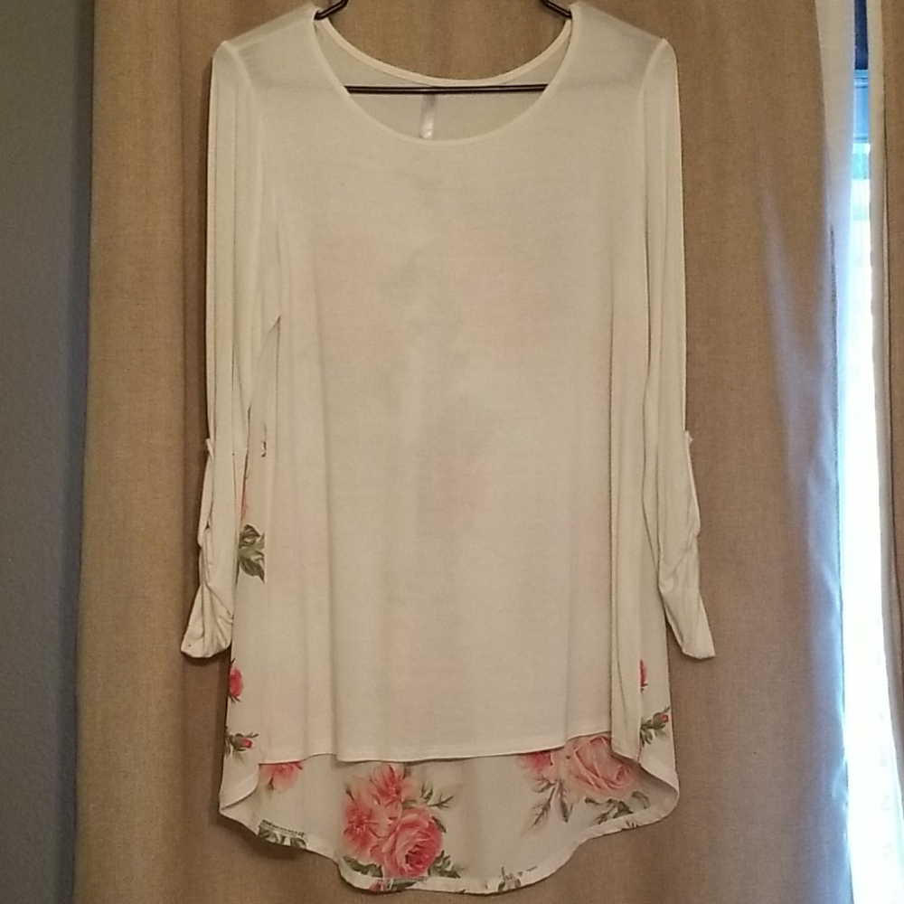 3/4 length sleeve blouse